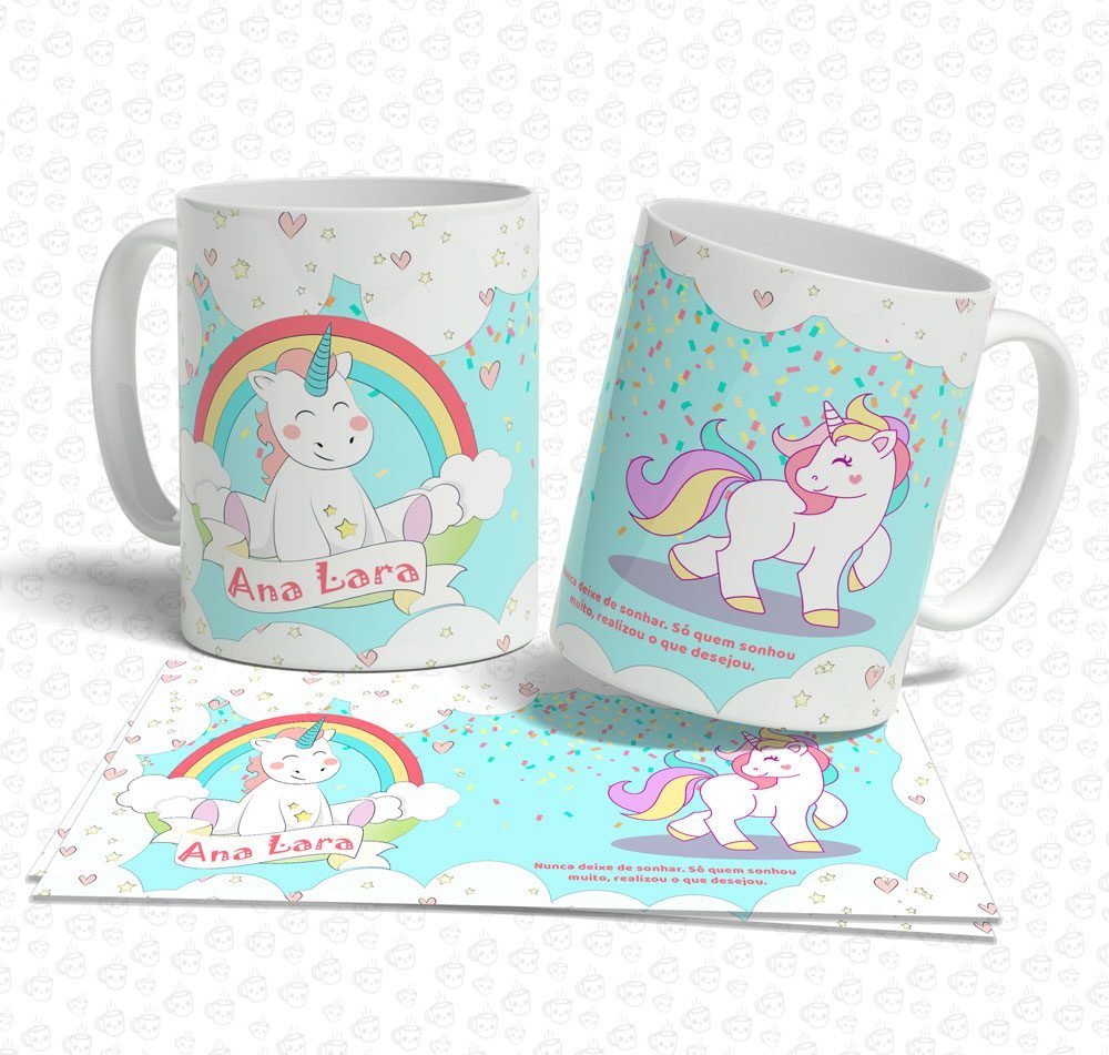 Caneca Unicórnio com Nome