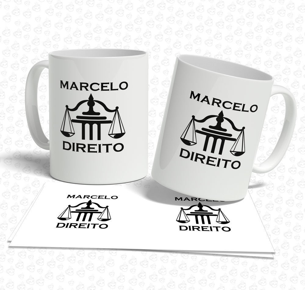 Caneca Profissões Direito com Nome