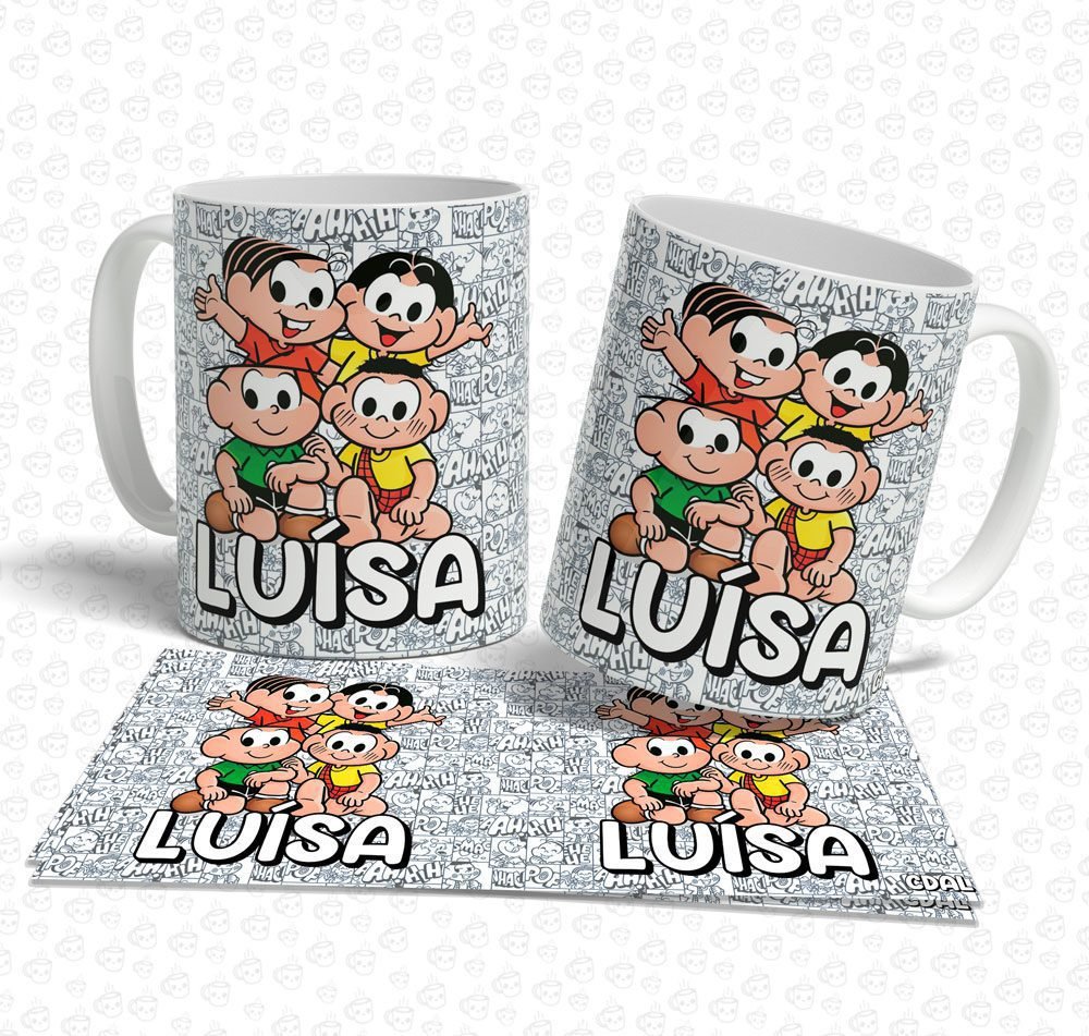 Caneca Turma da Monica com Nome
