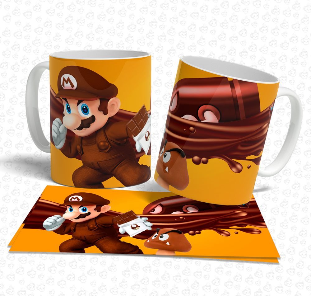 Caneca Super Mário Choco