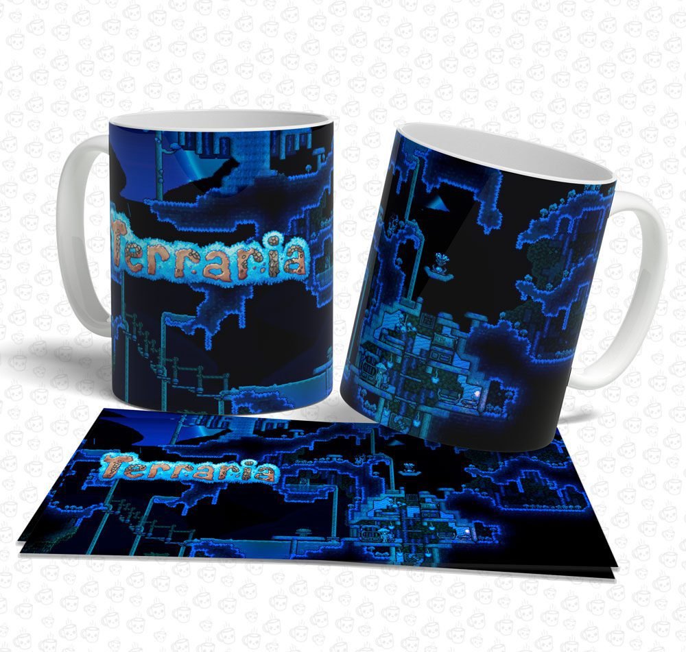 Caneca Terraria Cogumelo Brilhante