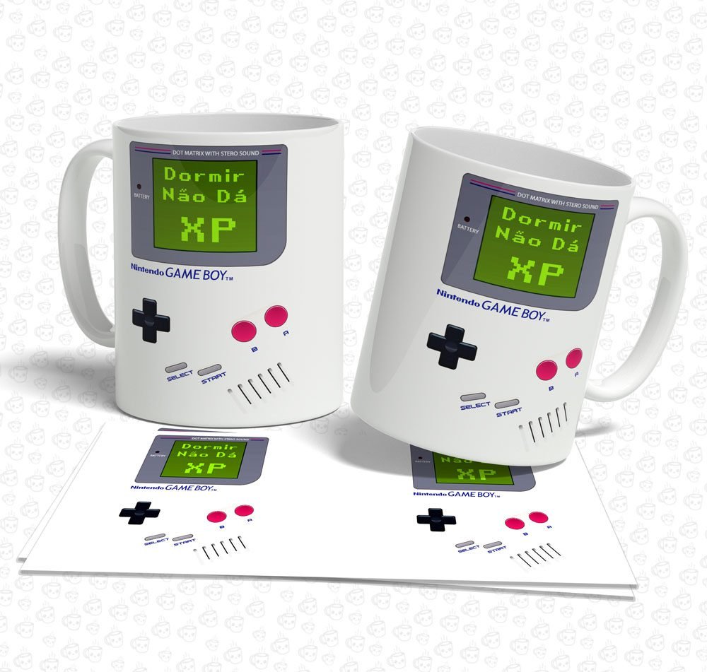Caneca Dormir não dá XP Gameboy