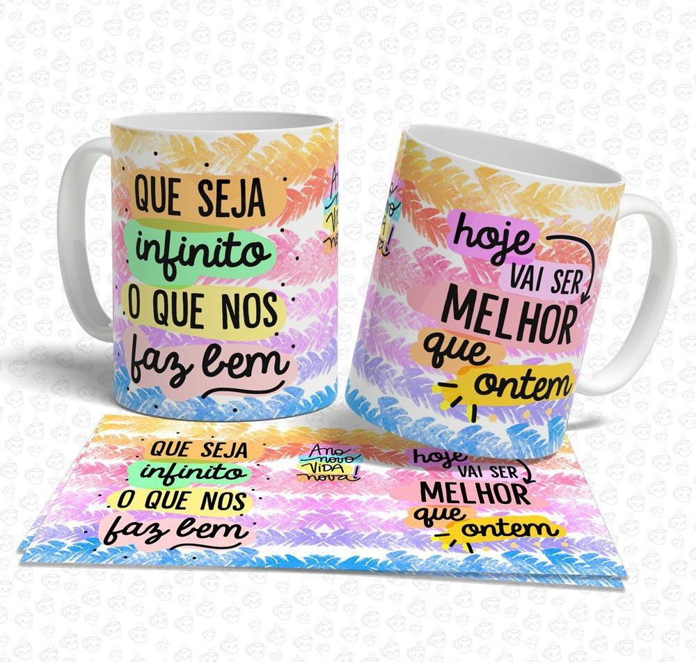 Caneca Que Seja Infinito o que nos Faz Bem