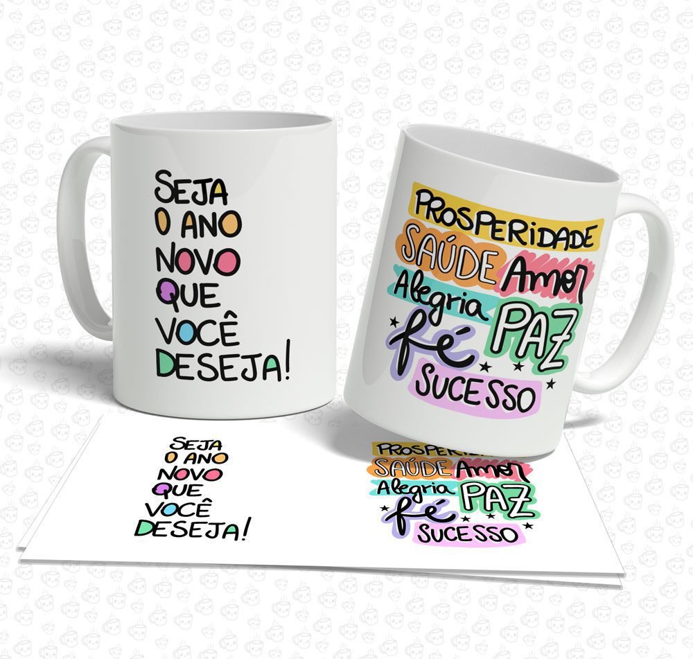 Caneca Seja o Ano Novo que Você Deseja