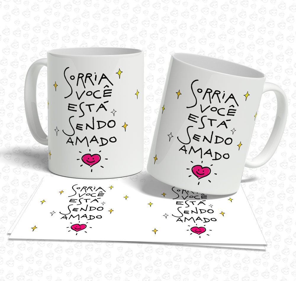 Caneca Sorria Você está Sendo Amado