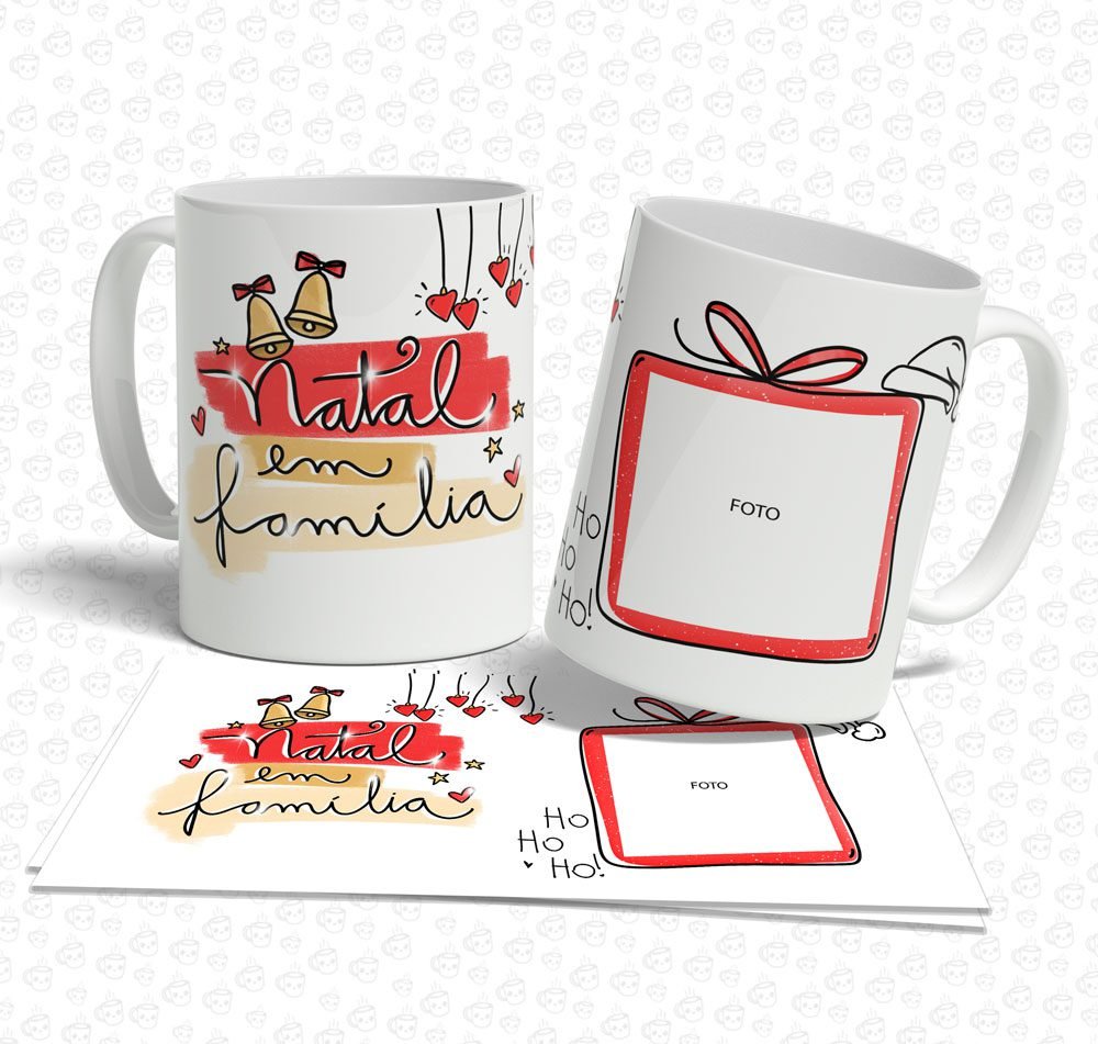 Caneca Natal em Família