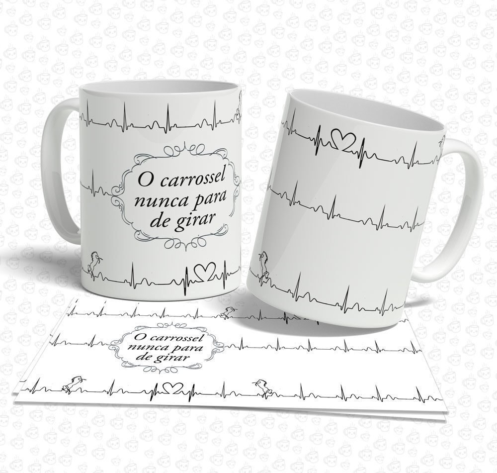 Caneca O Carrossel Nunca Para de Girar