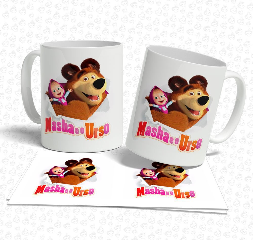 Caneca Marsha e o Urso