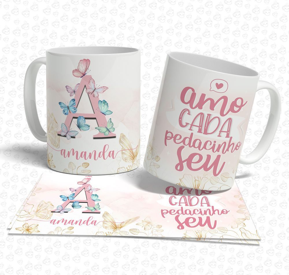 Caneca Amo Cada Pedacinho Seu