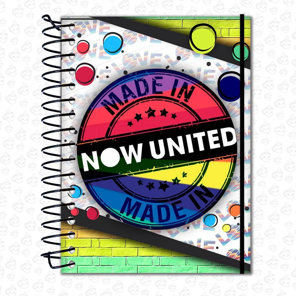 Caderno Espiral Now United