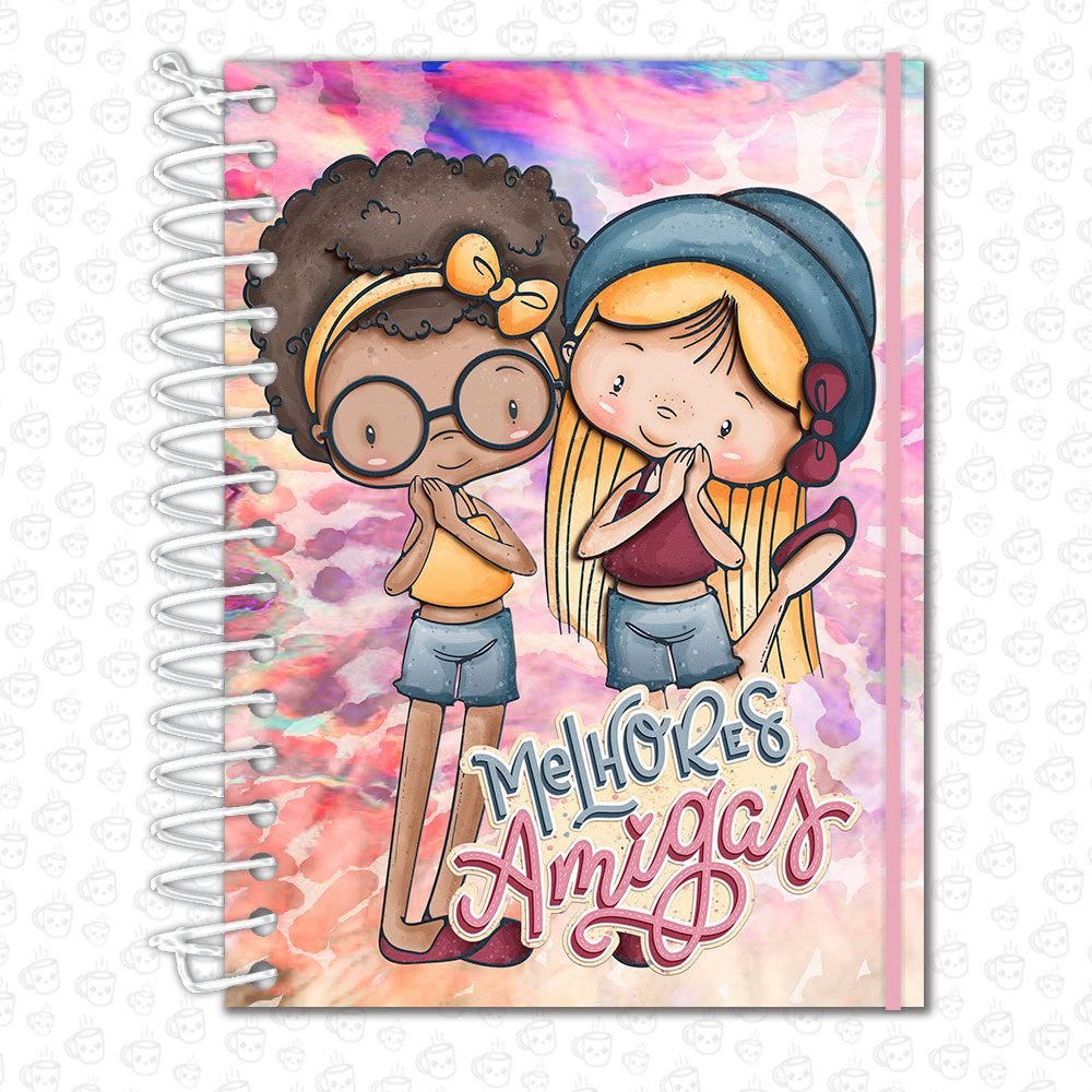Caderno Espiral Melhores Amigas