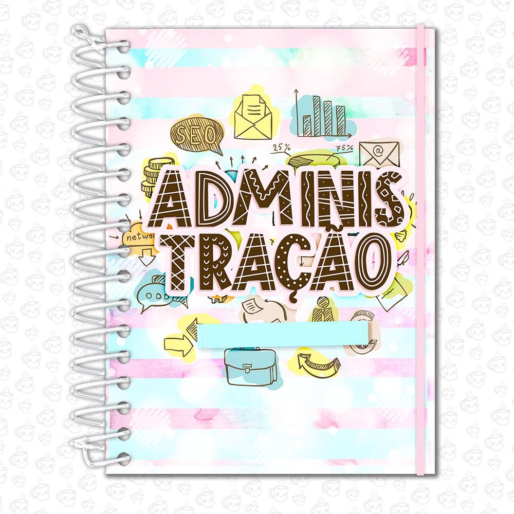 Caderno Espiral Profissões Administração
