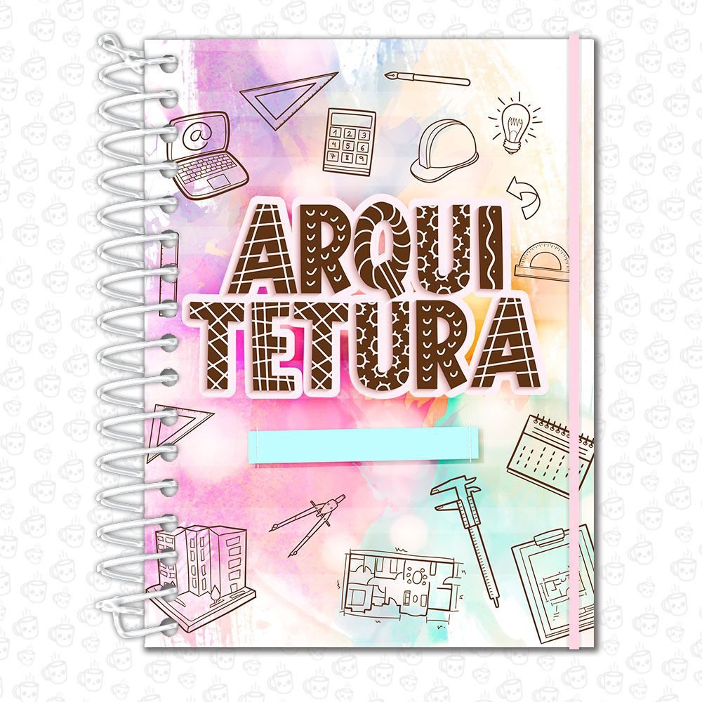 Caderno Espiral Profissões Arquitetura