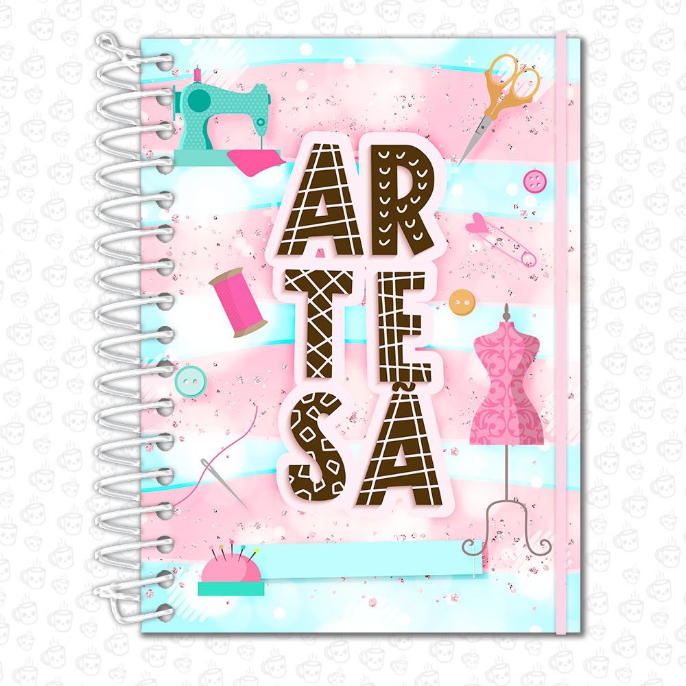 Caderno Espiral Profissões Artesã