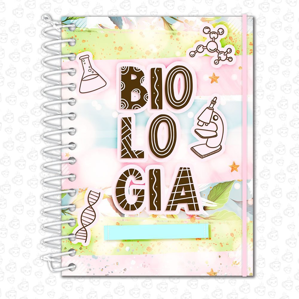 Caderno Espiral Profissões Biologia