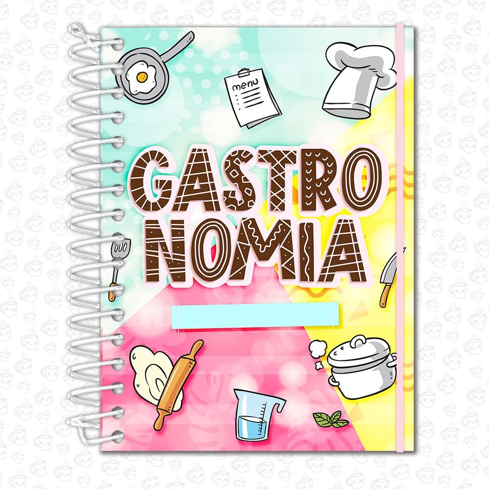 Caderno Espiral Profissões Gastronomia
