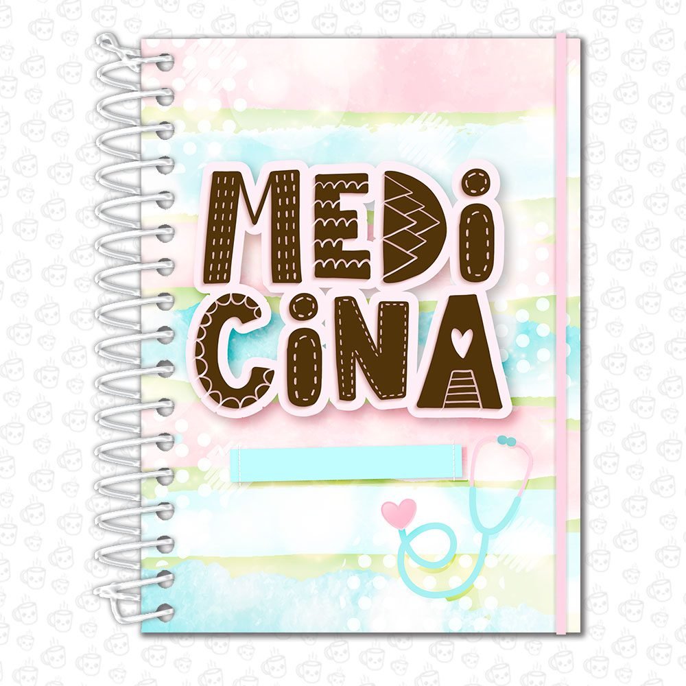 Caderno Espiral Profissões Medicina