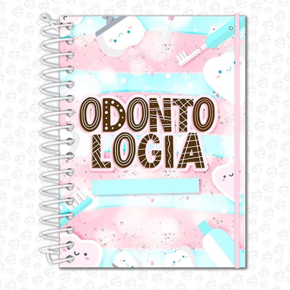 Caderno Espiral Profissões Odontologia