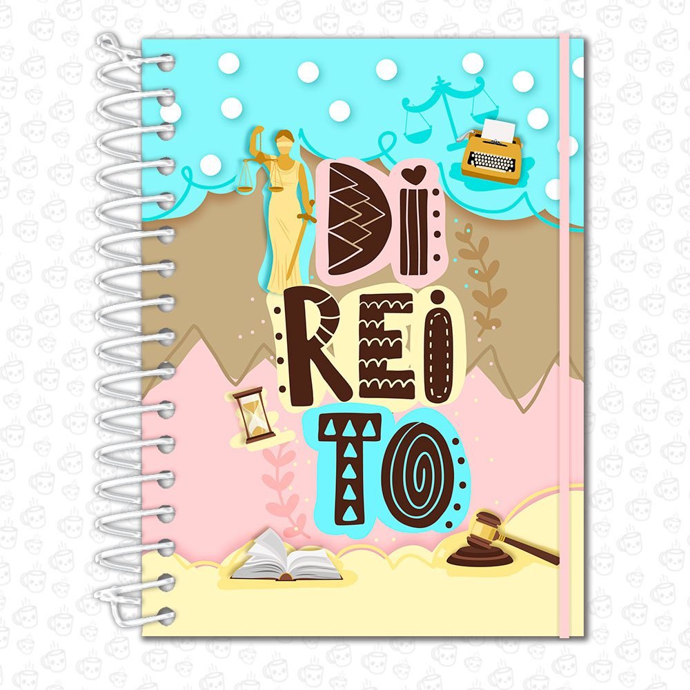 Caderno Espiral Profissões Direito