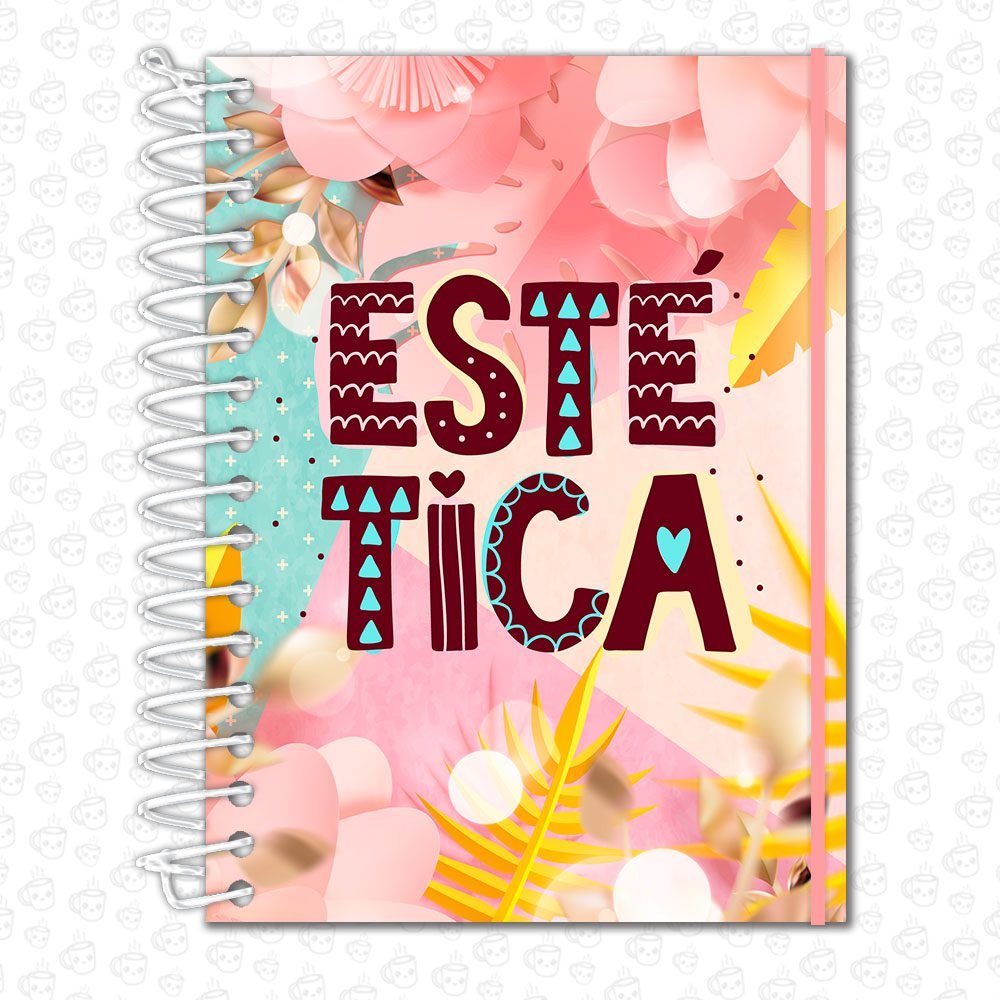 Caderno Espiral Profissões Estética