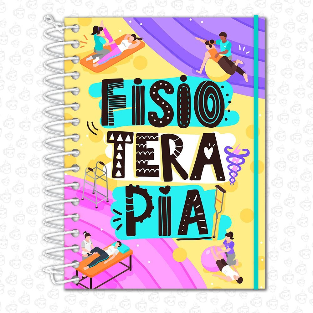 Caderno Espiral Profissões Fisioterapia