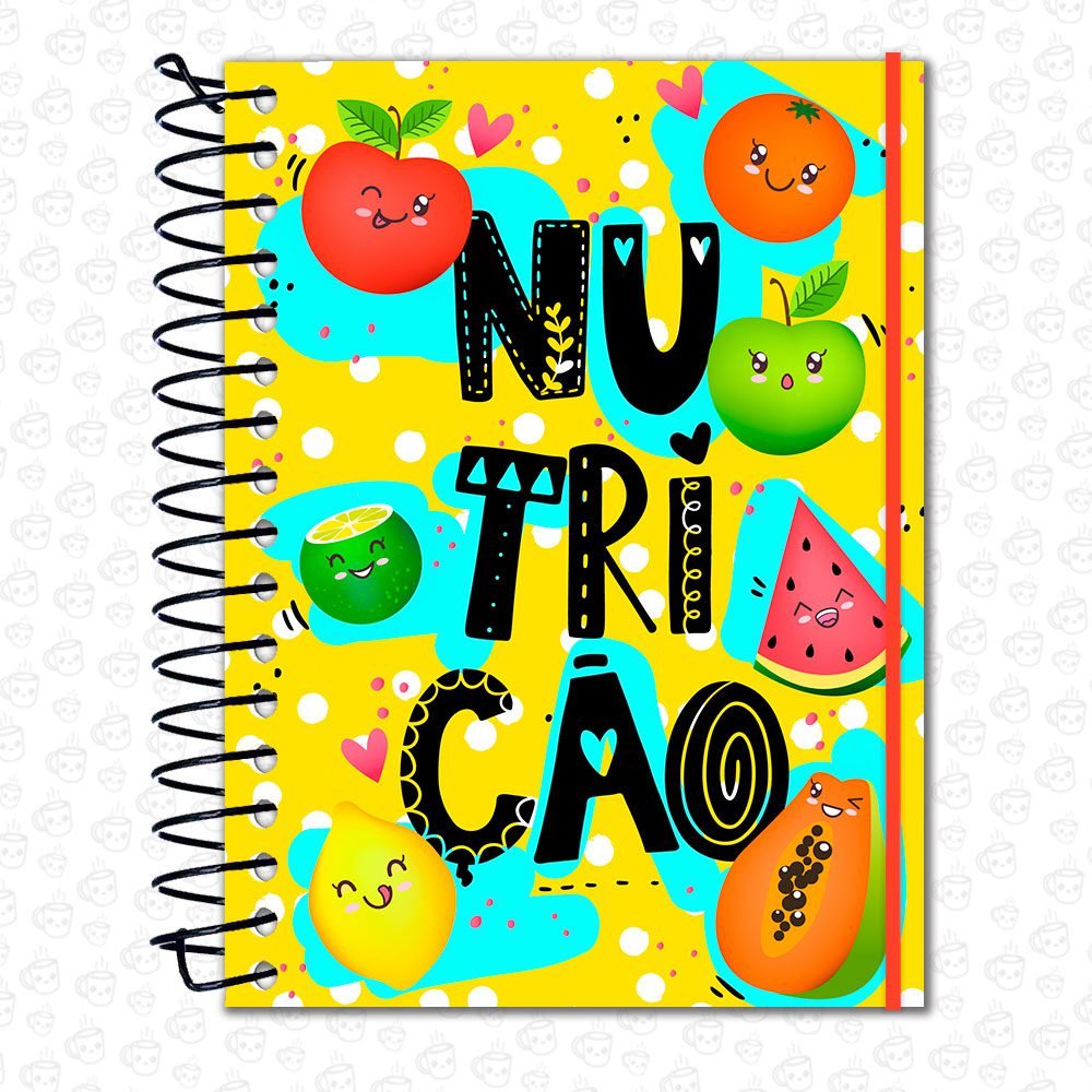 Caderno Espiral Profissões Nutrição