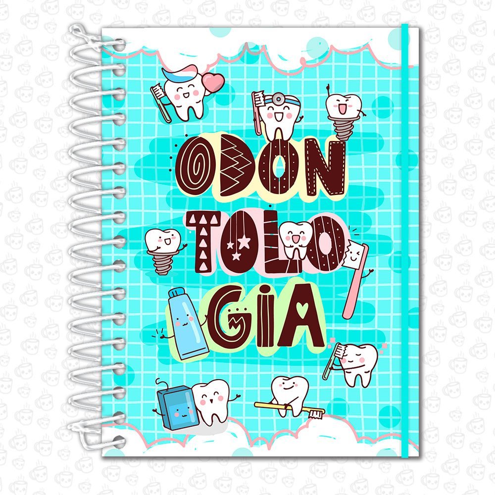 Caderno Espiral Profissões Odontologia