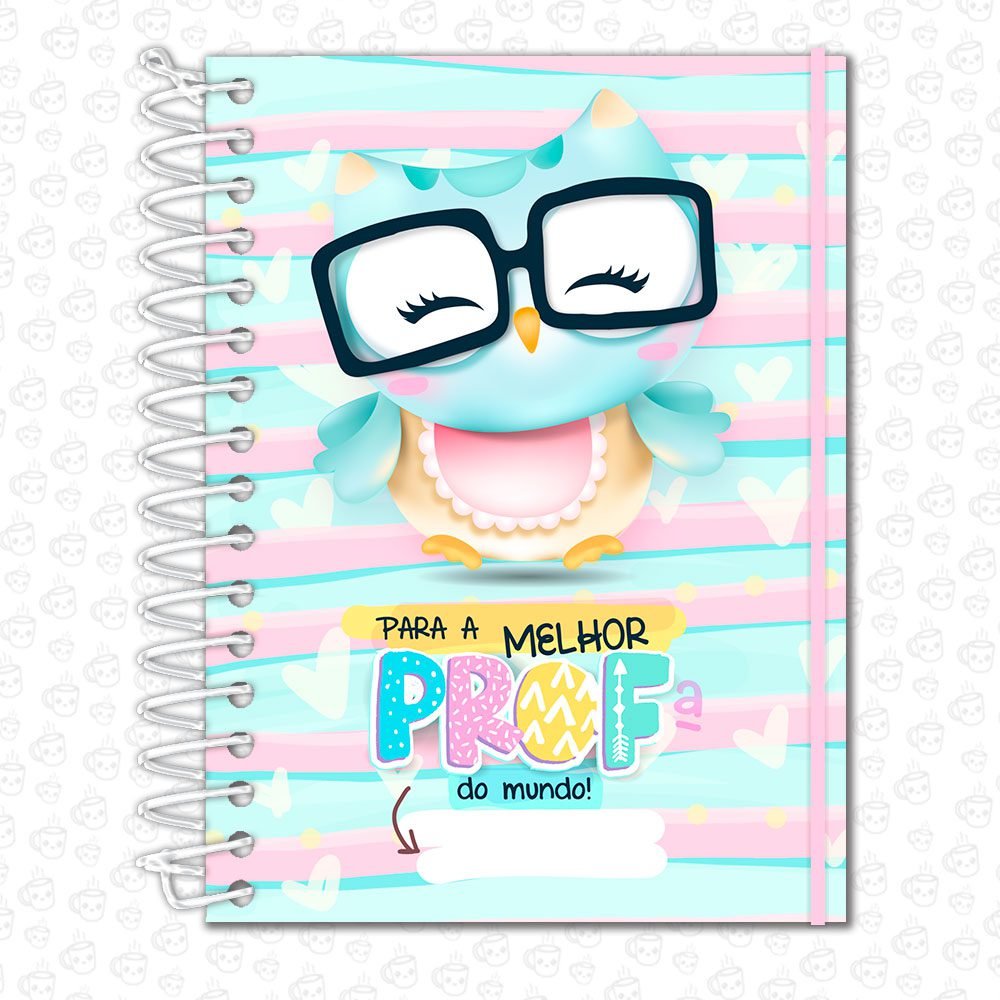 Caderno Espiral Profissões Para a Melhor Professora do Mundo