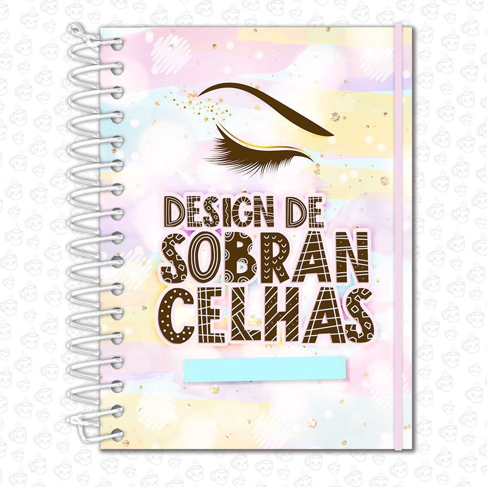 Caderno Espiral Profissões Design de Sobrancelhas