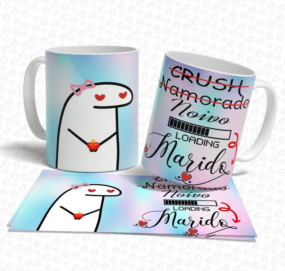 Caneca Flork Crush, Namorado, Noivo Marido