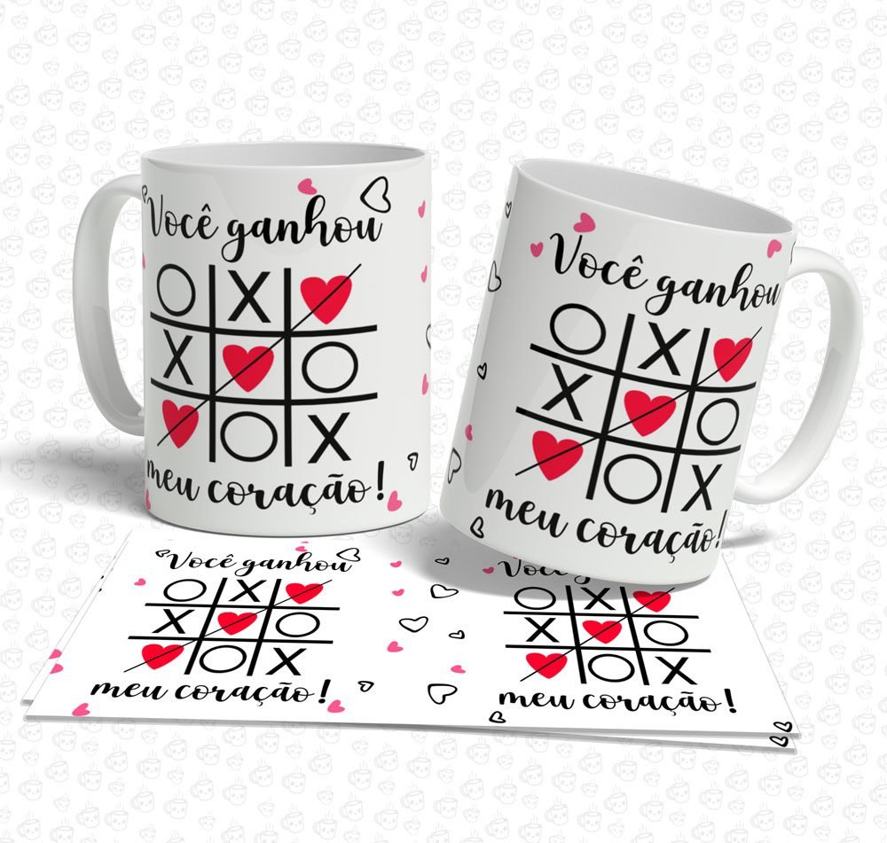 Caneca Você ganhou meu coração!