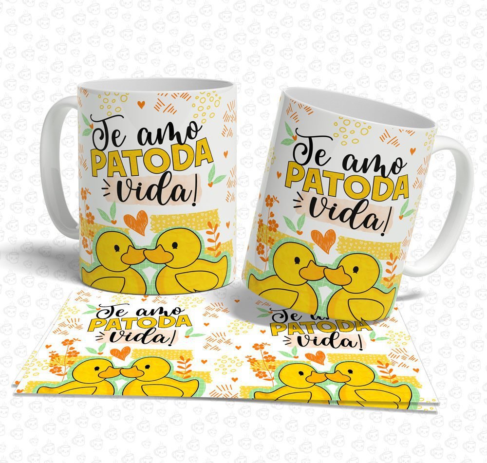 Caneca Te amo Patoda vida!