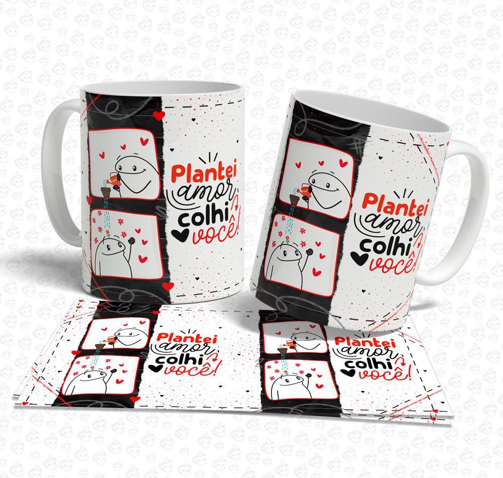 Caneca Flork Plantei Amor Colhi Você