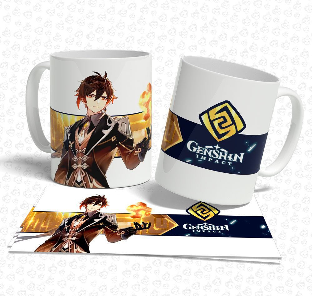 Caneca Genshin Impact Zhongli