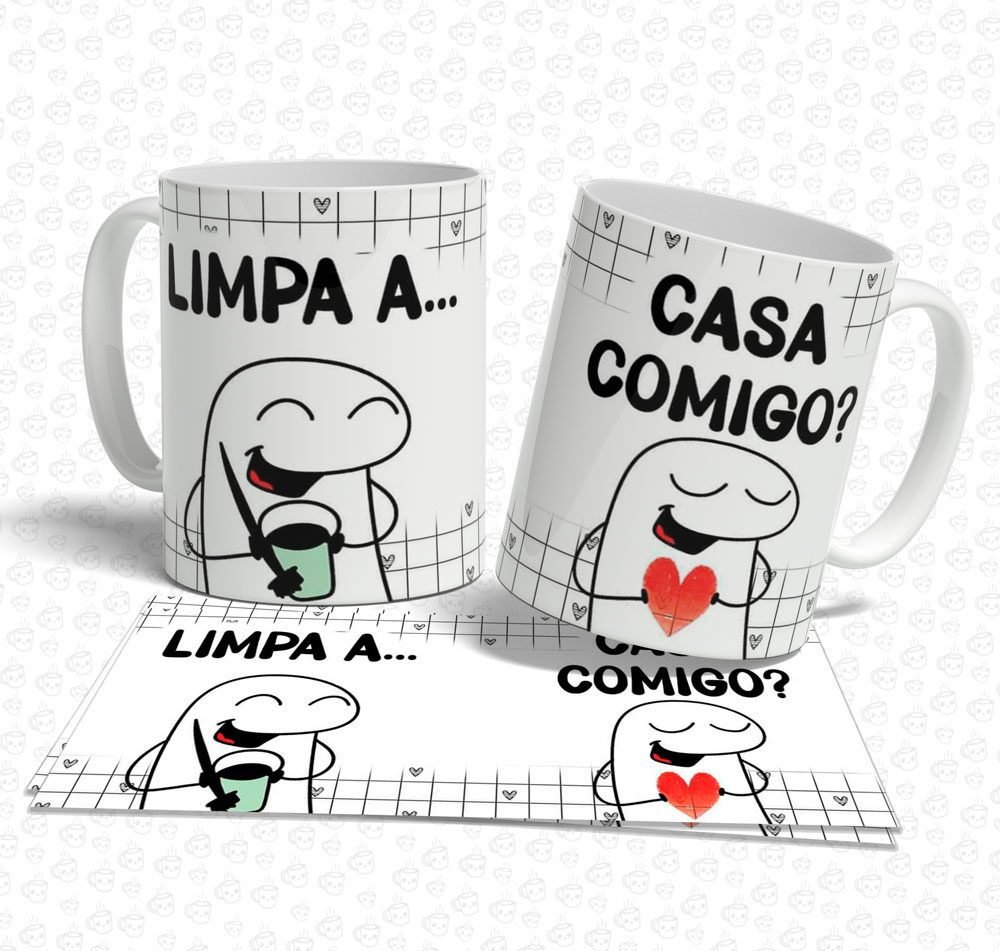 Caneca Flork Limpa a... Casa Comigo?