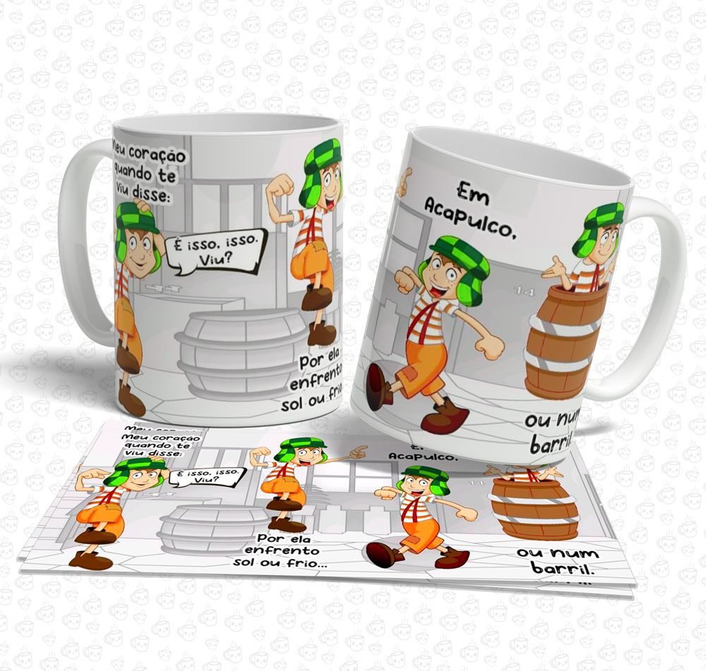 Caneca Chaves Meu Coração Quando te Viu Disse...