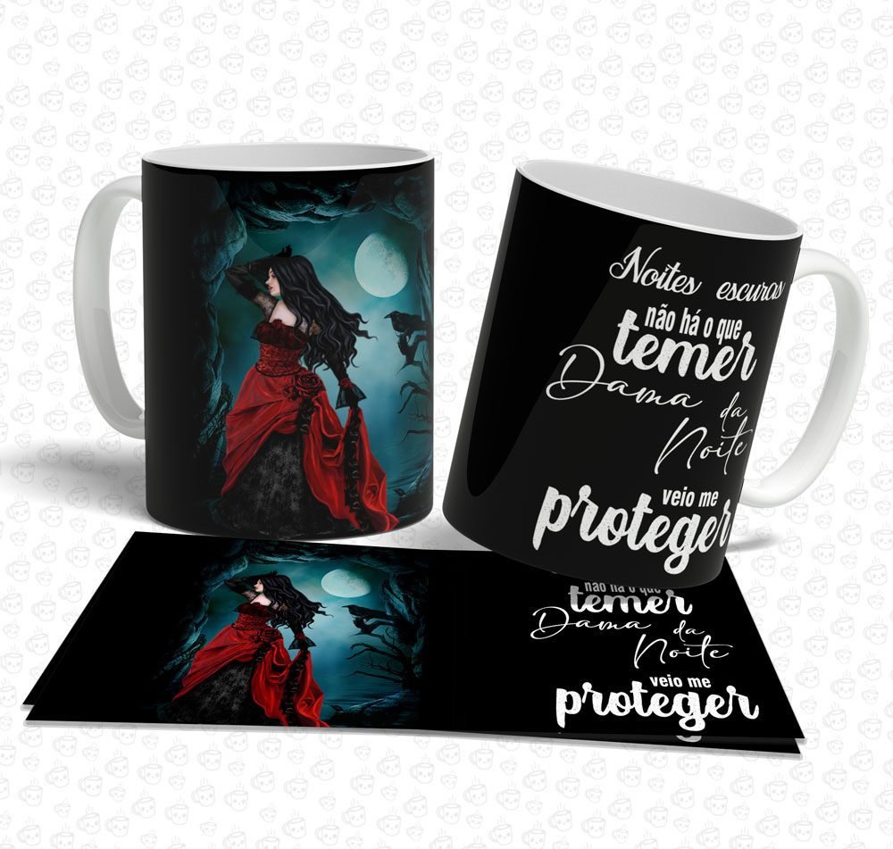 Caneca Orixás Dama da Noite