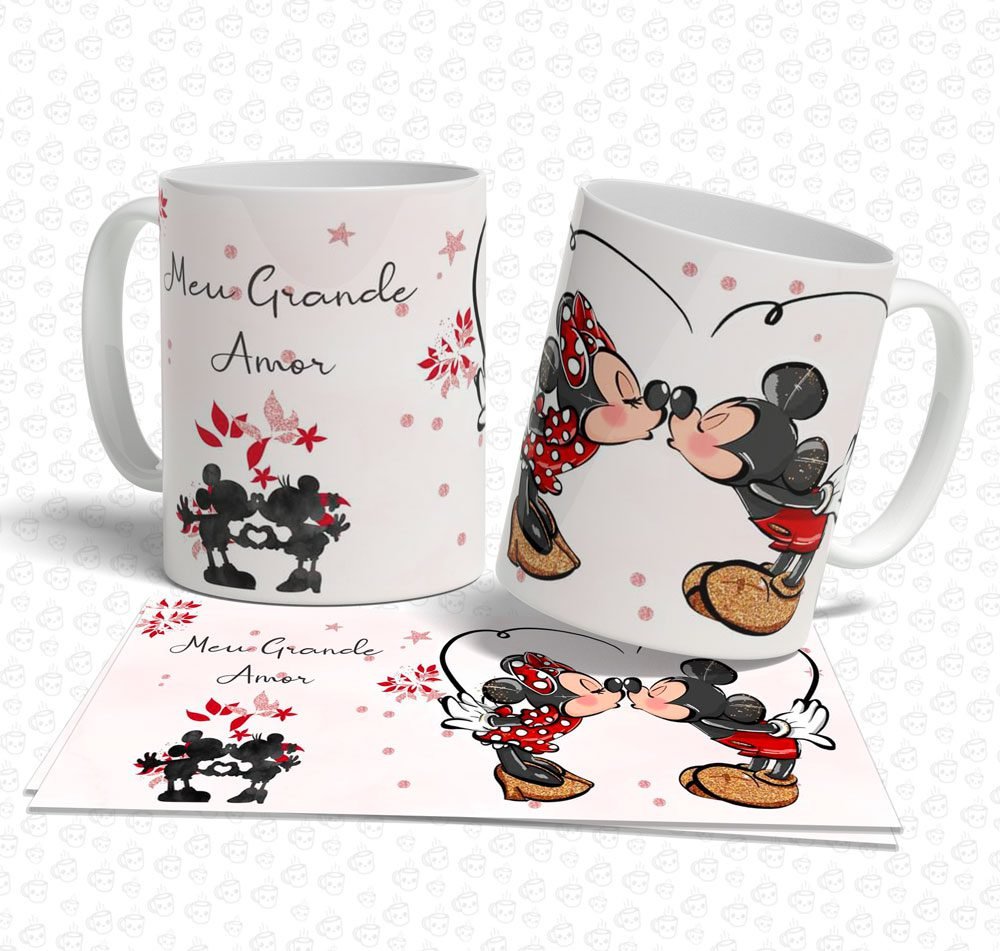 Caneca Mickey e Minnie Meu Grande Amor