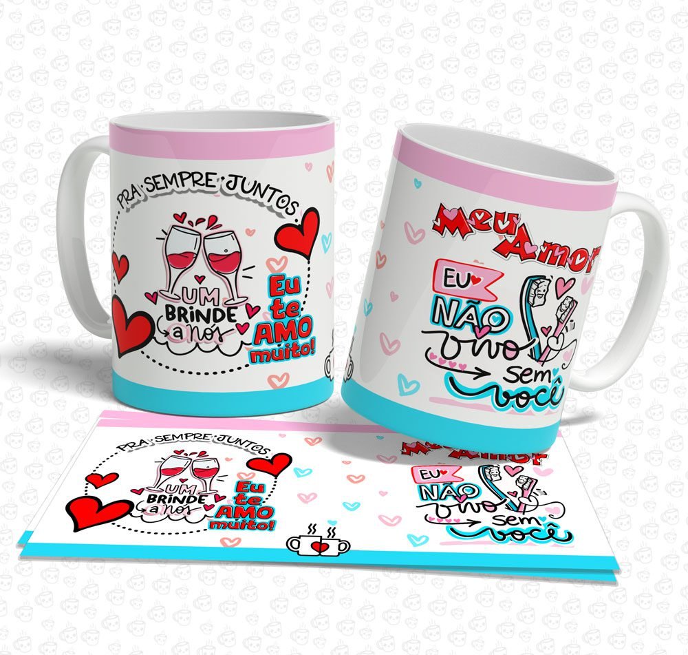 Caneca Meu Amor eu Não Vivo Sem Você