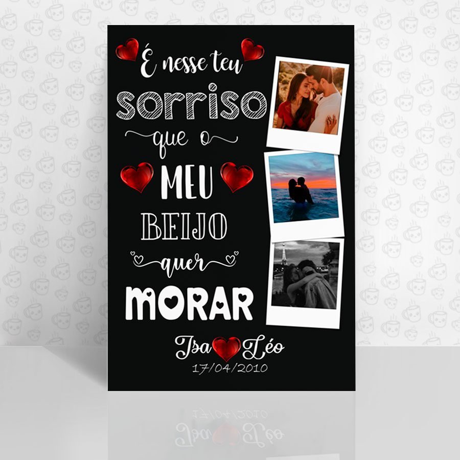 Placa Decorativa É Nesse Teu Sorriso ...