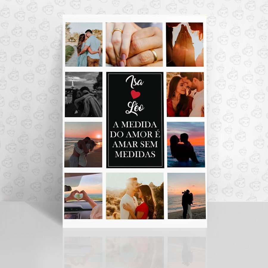 Placa Decorativa A Medida do Amor é Amar sem Limites