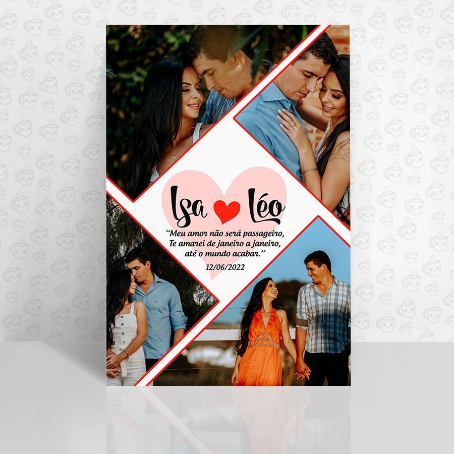 Placa Decorativa Meu Amor não Será Passageiro...