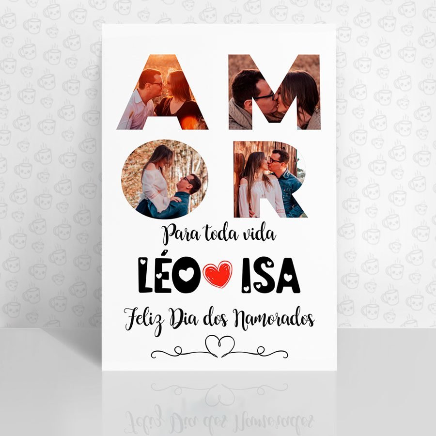 Placa Decorativa Amor para Toda Vida