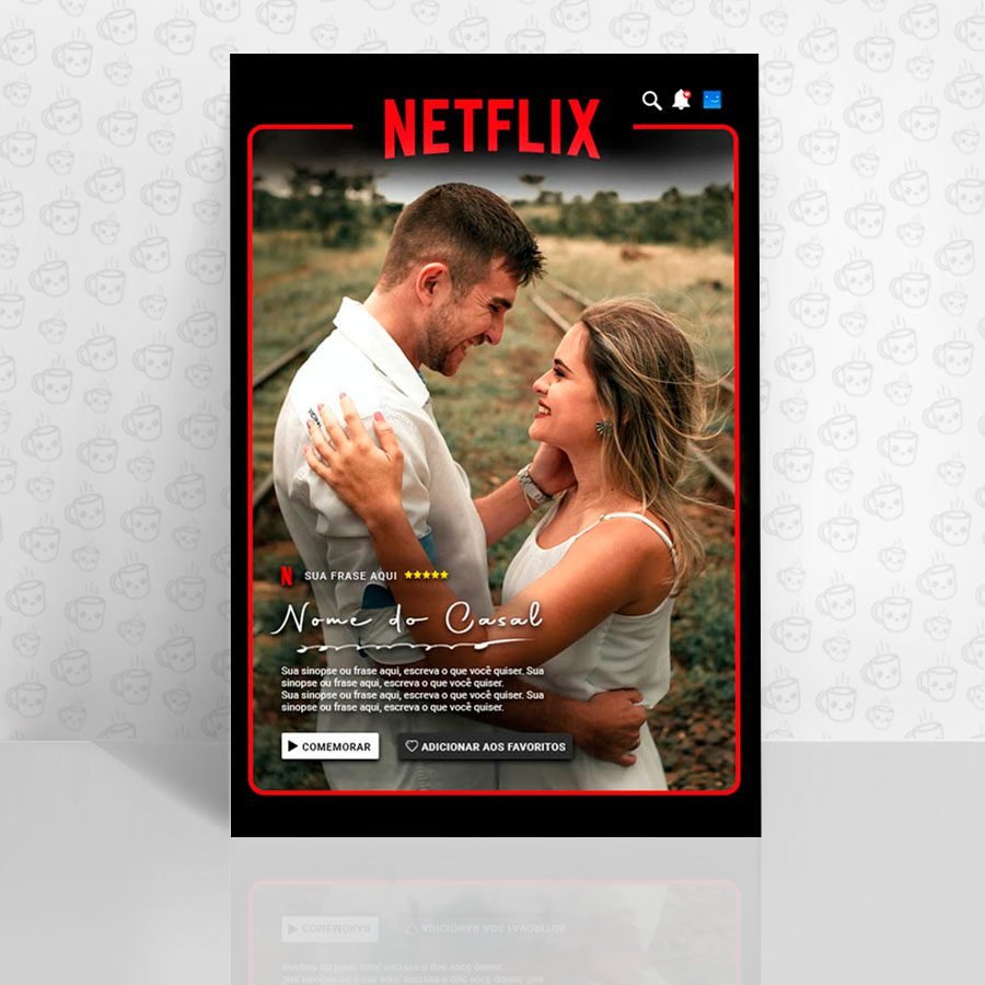 Placa Decorativa NetFlix
