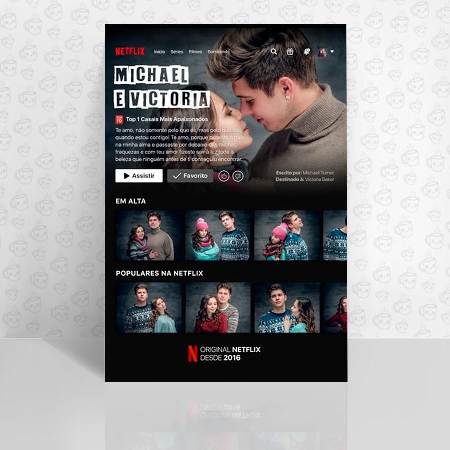 Placa Decorativa NetFlix