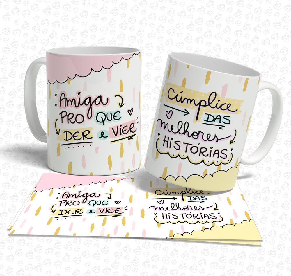 Caneca Amiga pro que Der e Vier