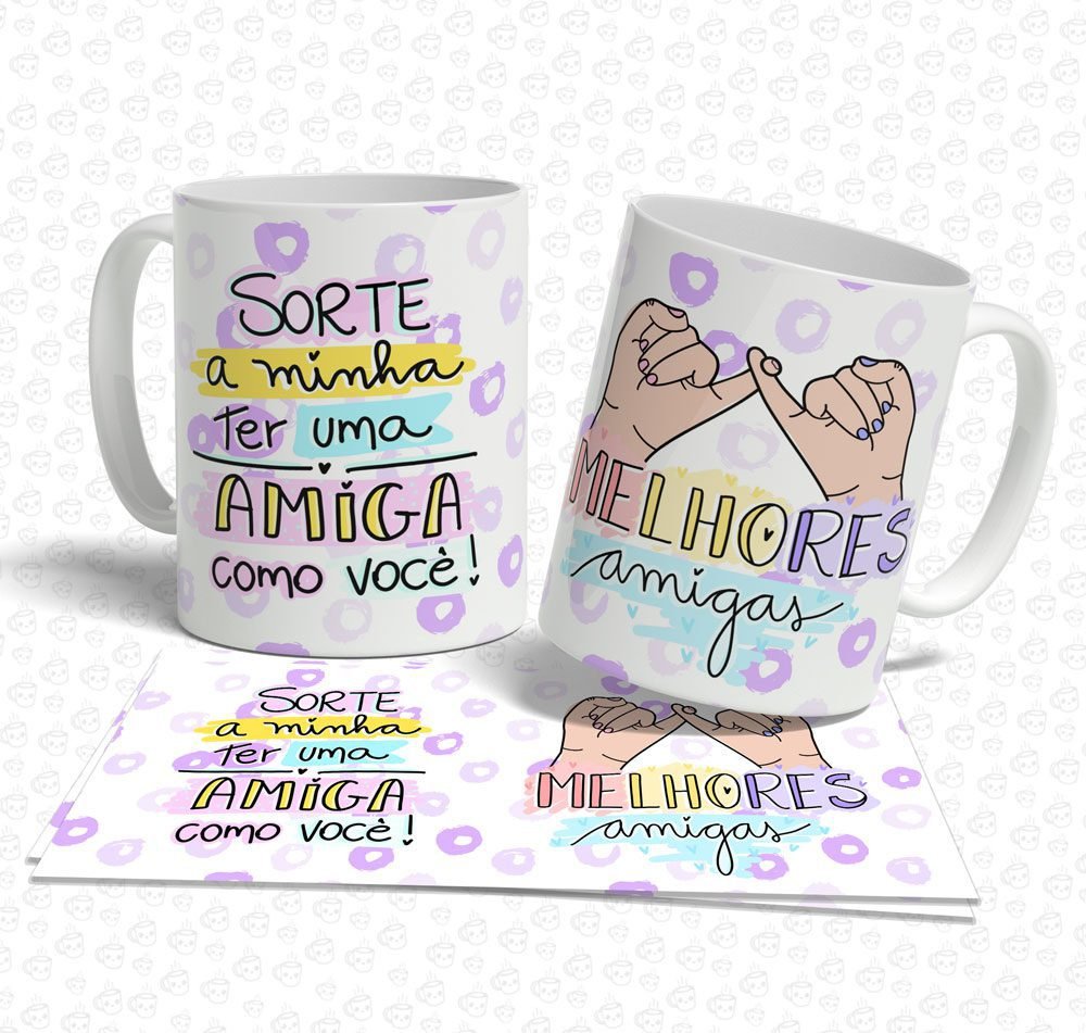 Caneca Sorte a nossa Sermos Amigas