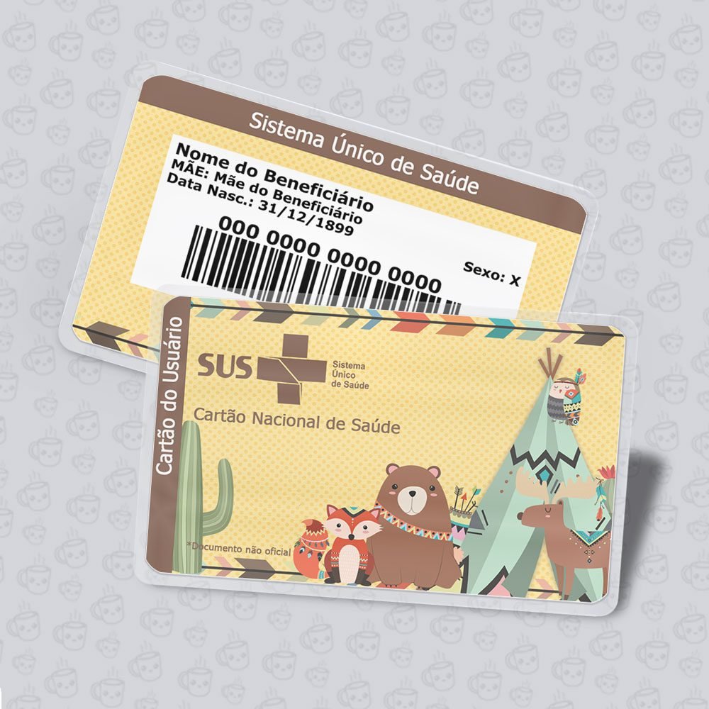 Cartão SUS Animais Hopo