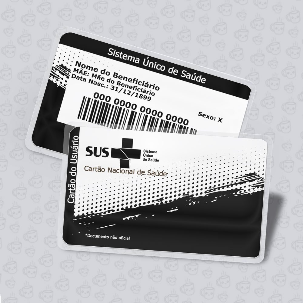 Cartão SUS Formas Geométricas