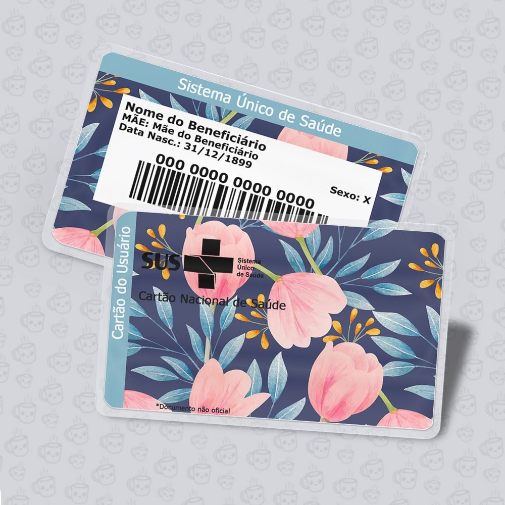 Cartão SUS Flores